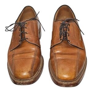 Allen Edmonds Hillcrest Derby Dress Shoes Walnut Leather Bicycle Toe Mens 8.5 D